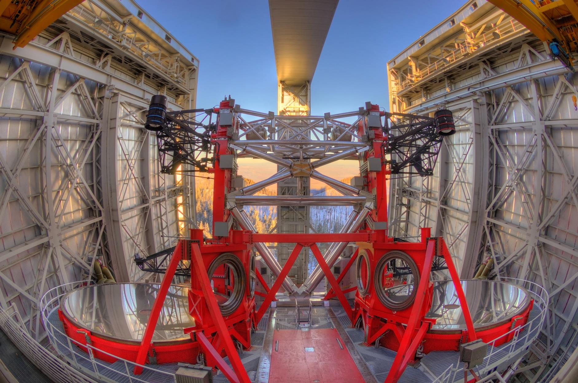 Large Binocular Telescope using SHARK-NIR instrument